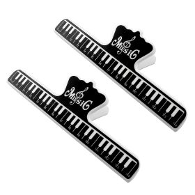 5 Core Music Page Holder 2 Pieces Black | Durable Music Score Fixed Clips| Music Sheet Paper Holder