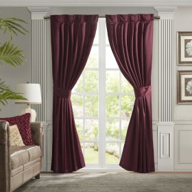 Pleat Curtain Panel with Tieback (Only 1 Pc Panel)